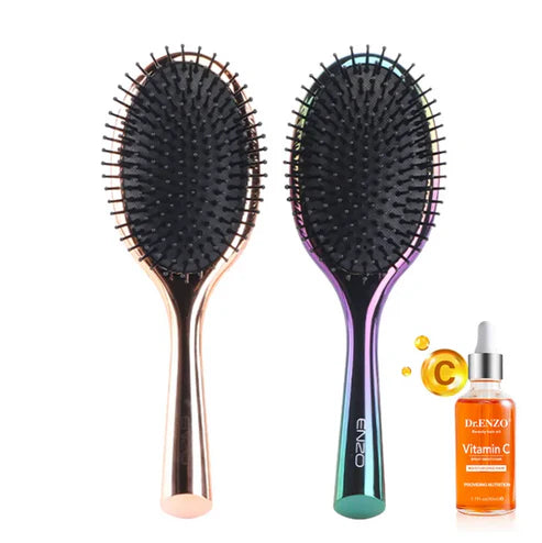 ENZO Women Hair Scalp Massage Comb Detangling Hair Brush