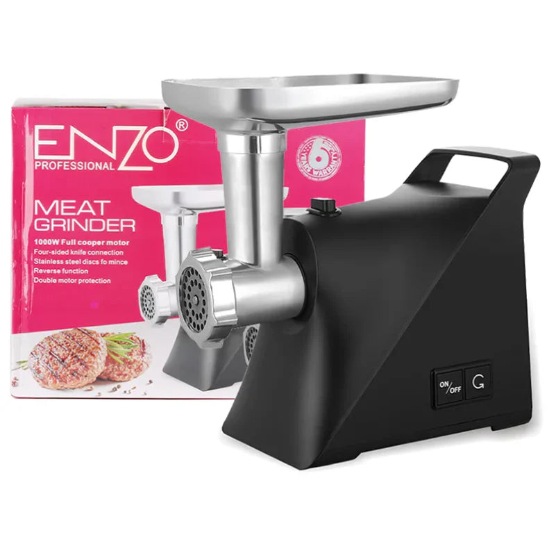 ENZO 1000w Stainless Steel Electric Meat Grinder