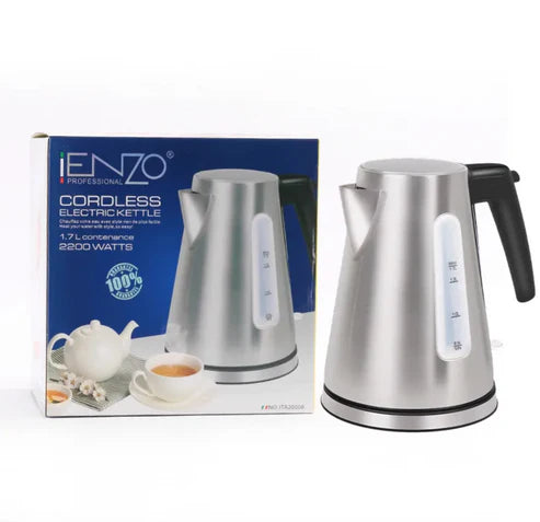 ENZO 1.7 L Stainless Steel Electric Tea Kettle