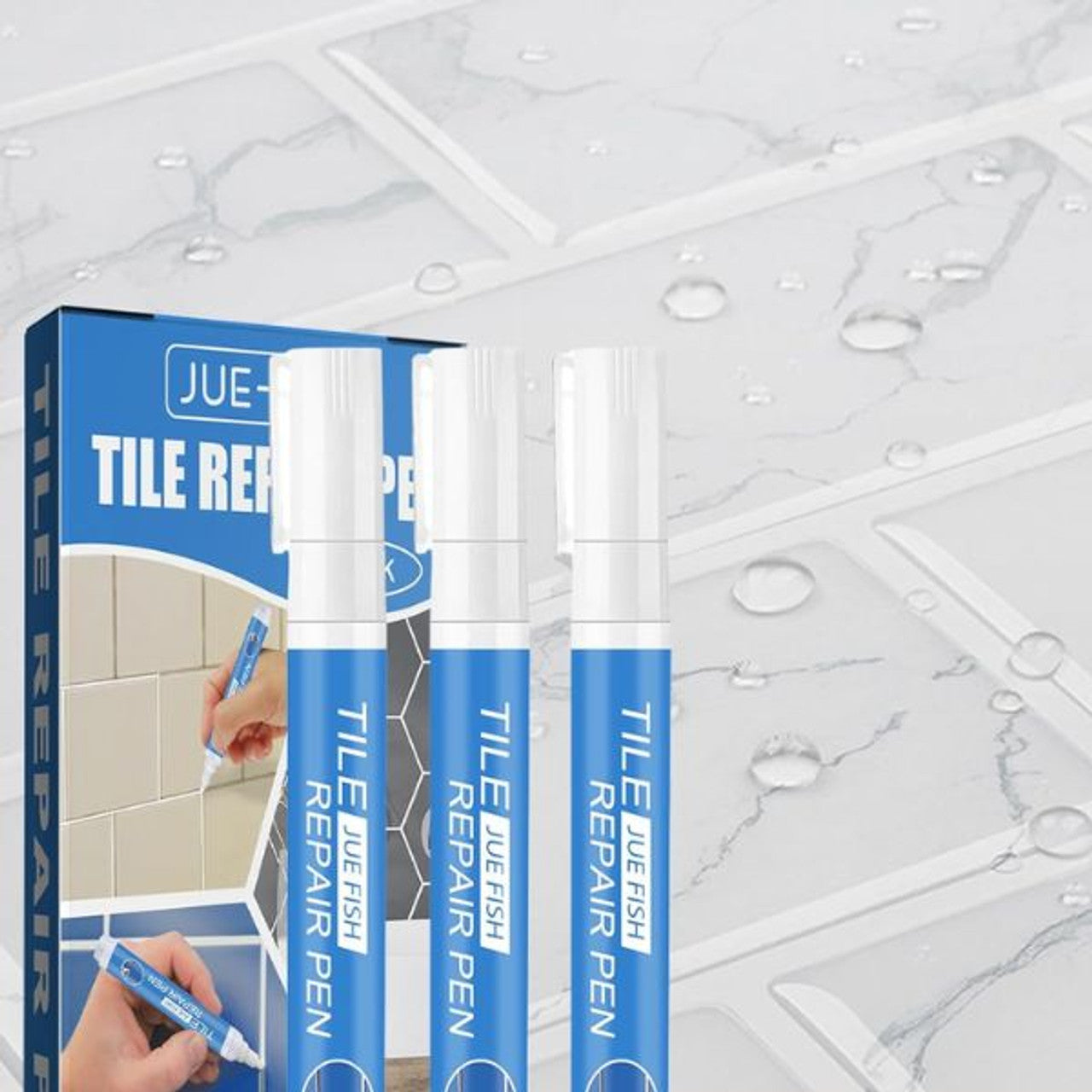 3Pcs Waterproof Tile Repair Pen Set for Home and Bathroom