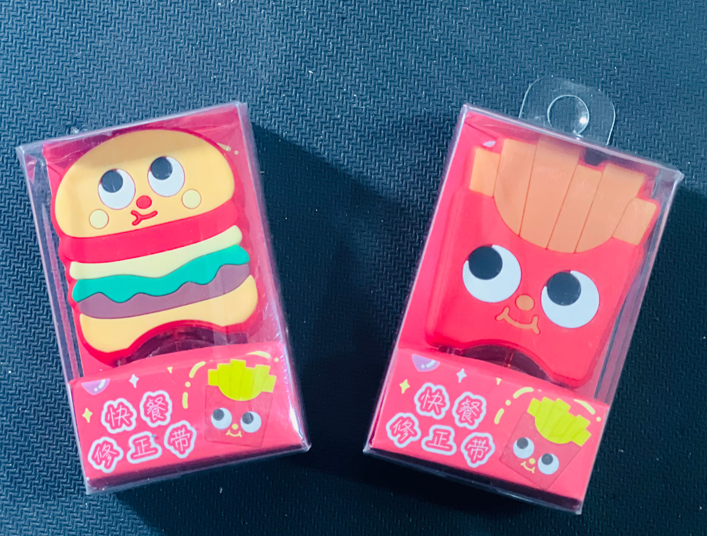 Correction Tape 8x5mm (cartoon design hamburger & fries)