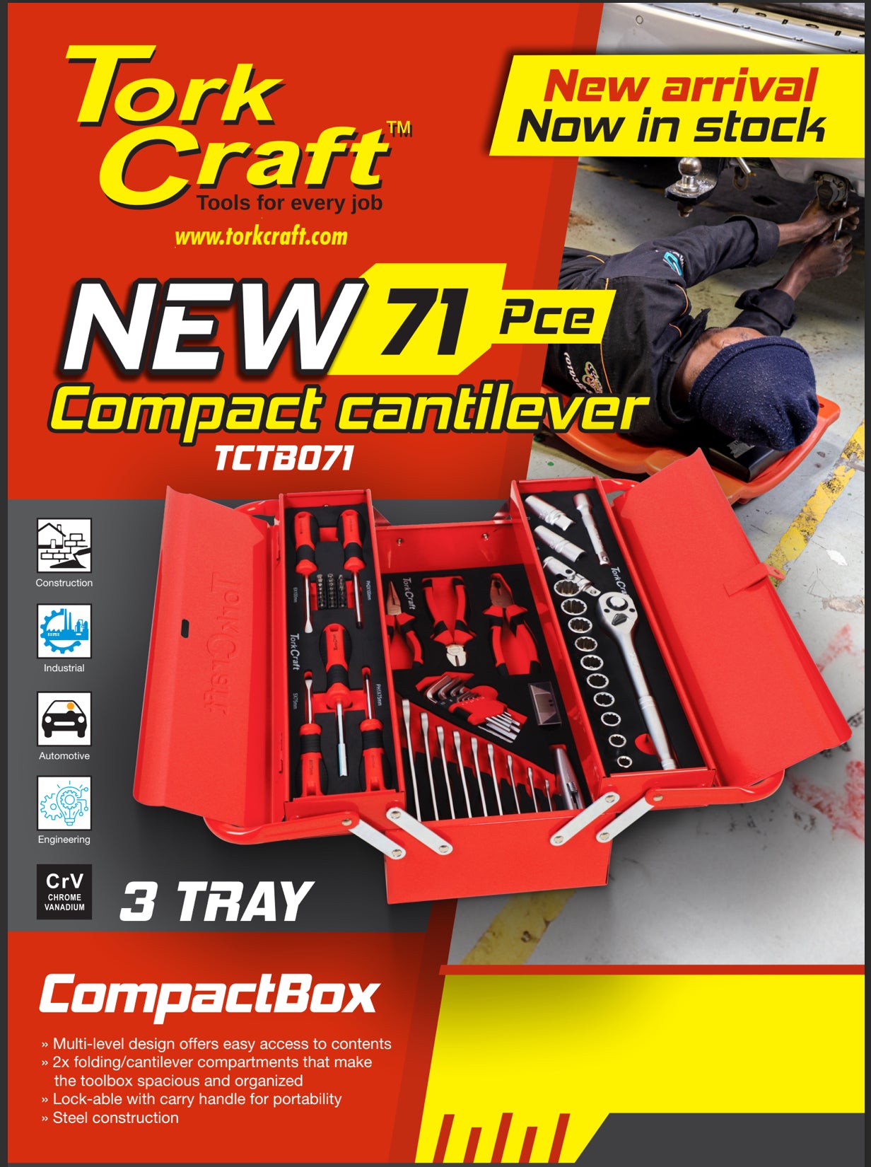 Tork Craft 71pc Compact Tookit