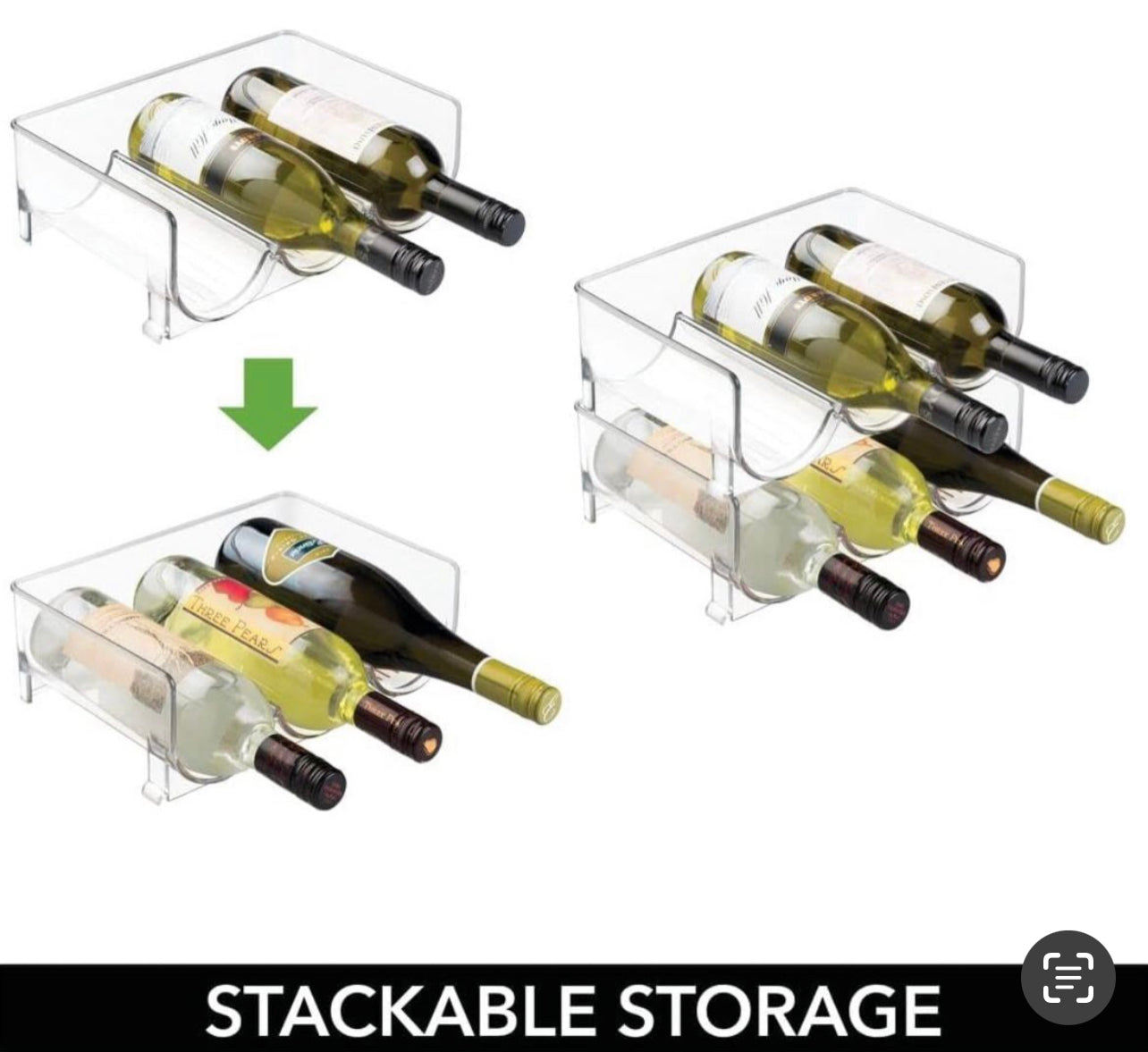 Wine Refrigerator Rack 3 Bottle