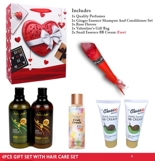 Valentines Hair Gift Set 4pc