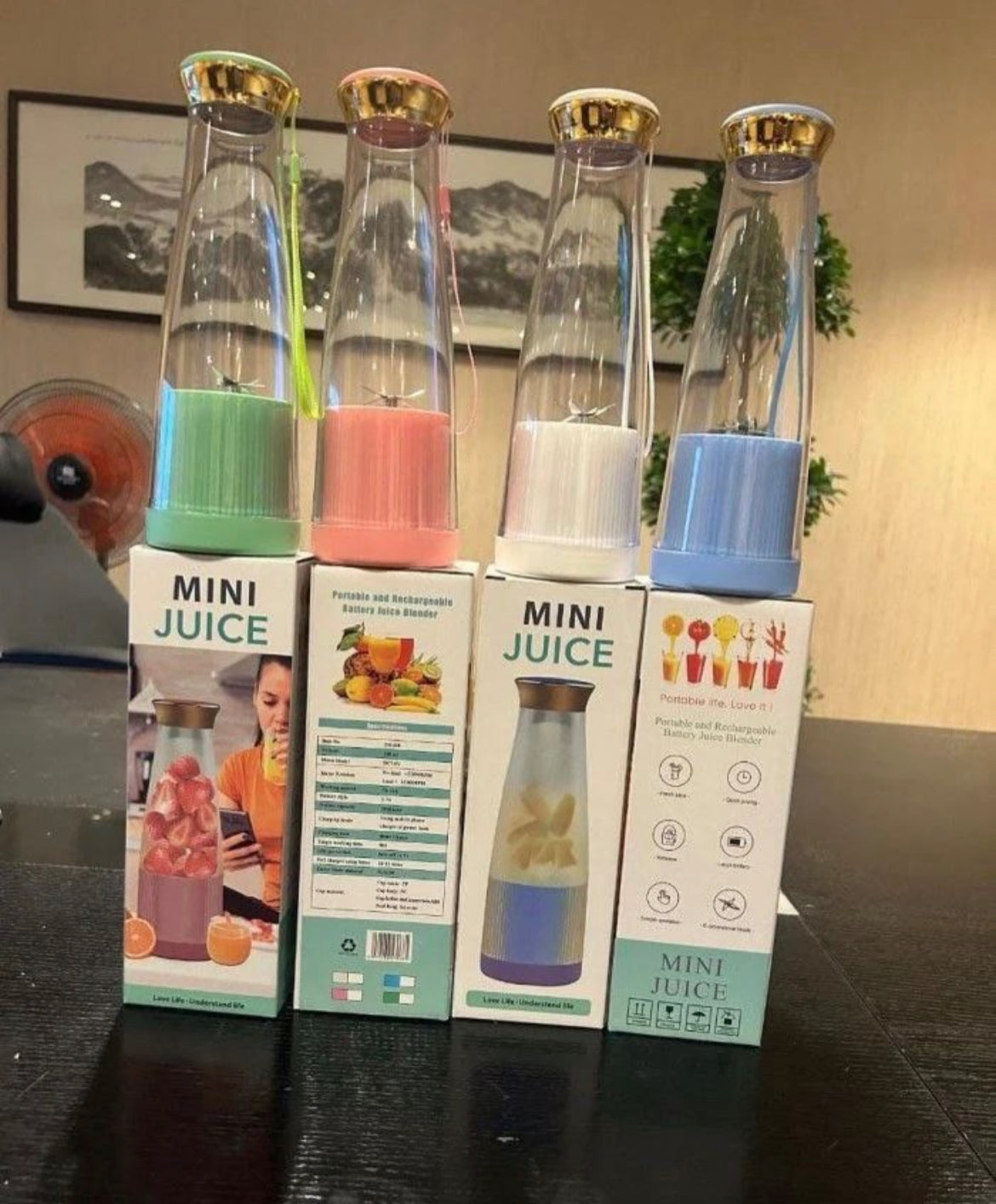 Mini Fast Portable Juicer Blender USB Rechargeable