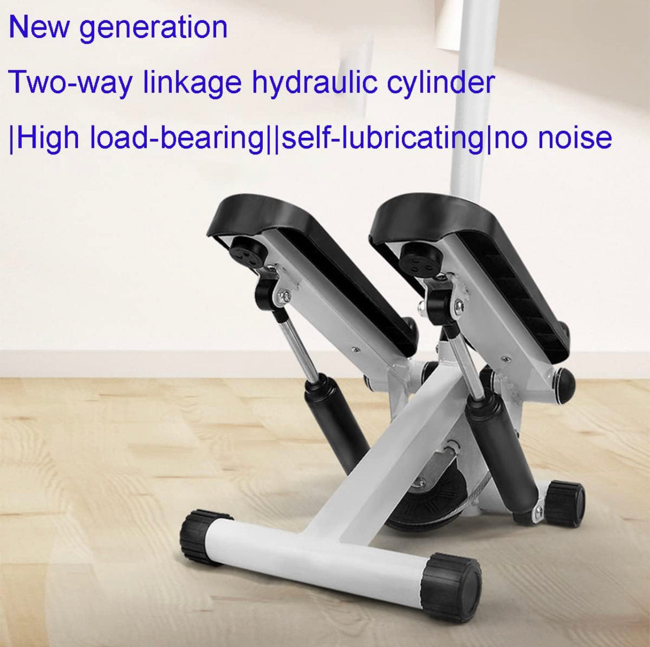 Stair Stepper with Handlebar,Exercise Stepping Machine with Resistant Band,Portable Stair Steppers for Home/Office