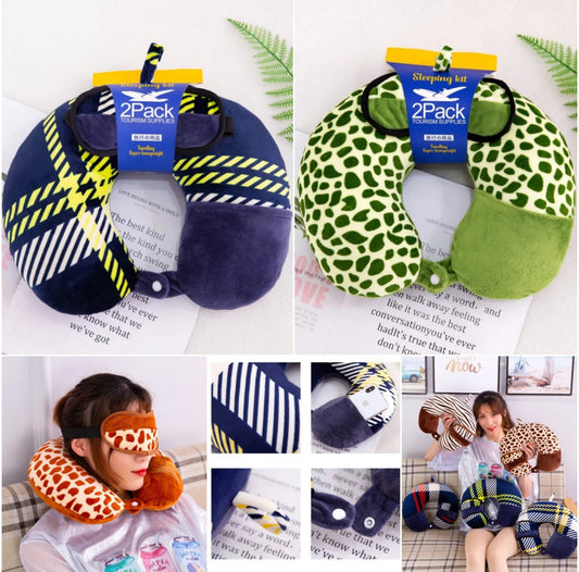 Travel Neck Pillow Inc Eye Mask 2pc