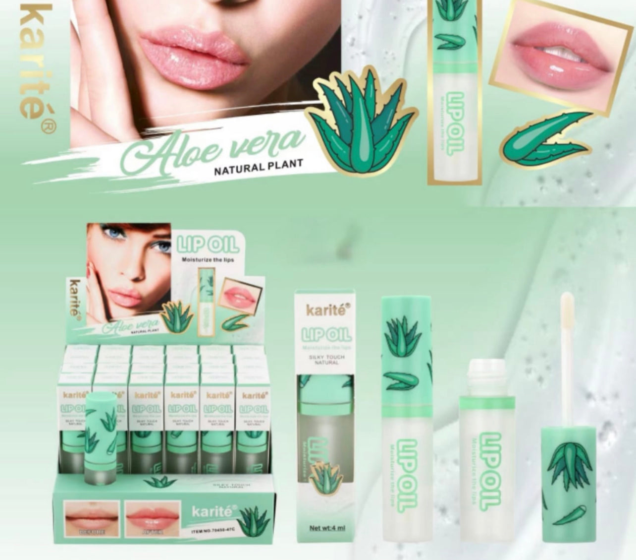 Karite Lip Oil - Aloe Vera 4ml