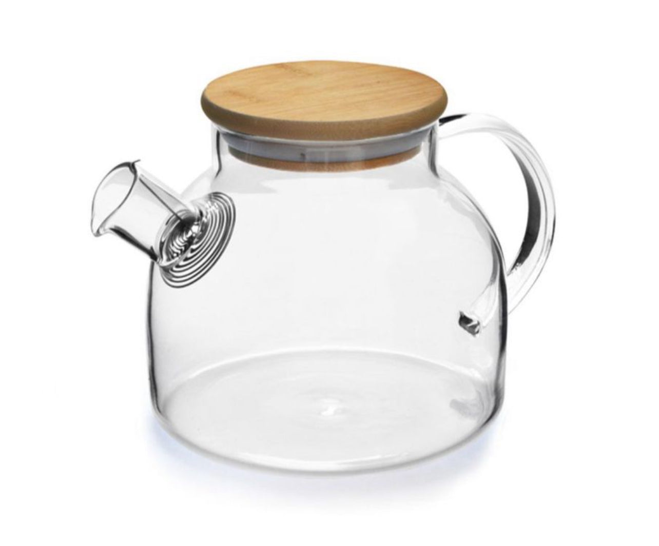 Glass teapot 1L Wooden Lid