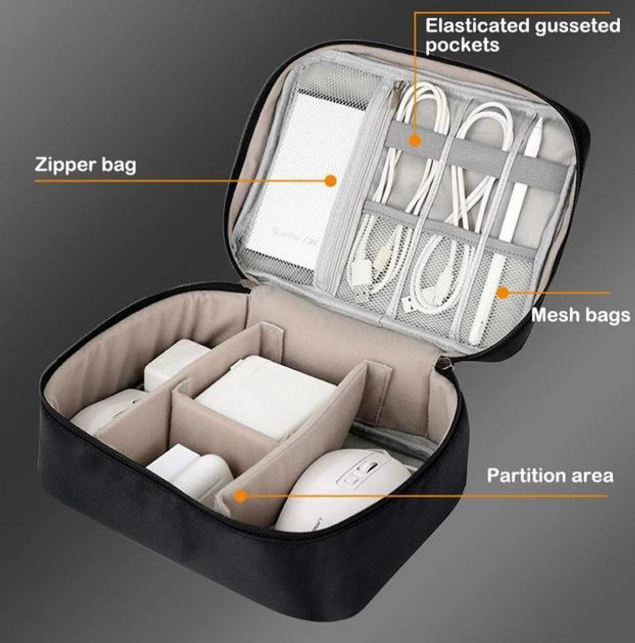 Portable Cable & Tech Organiser