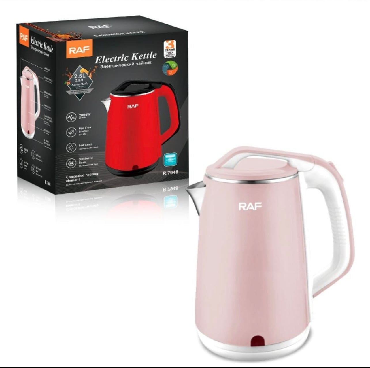 Stainless Steel 2.5L Kettle