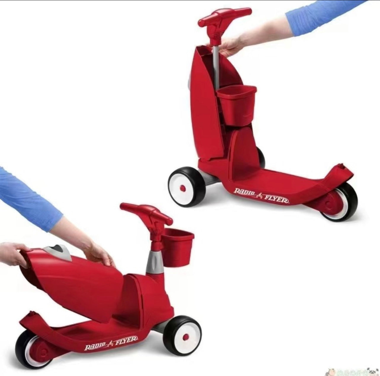 Children's Scooter Three Wheel Lubbeez Scooter Two In One Can Sit On The Baby's Multifunctional Scooter Children's Car Toys