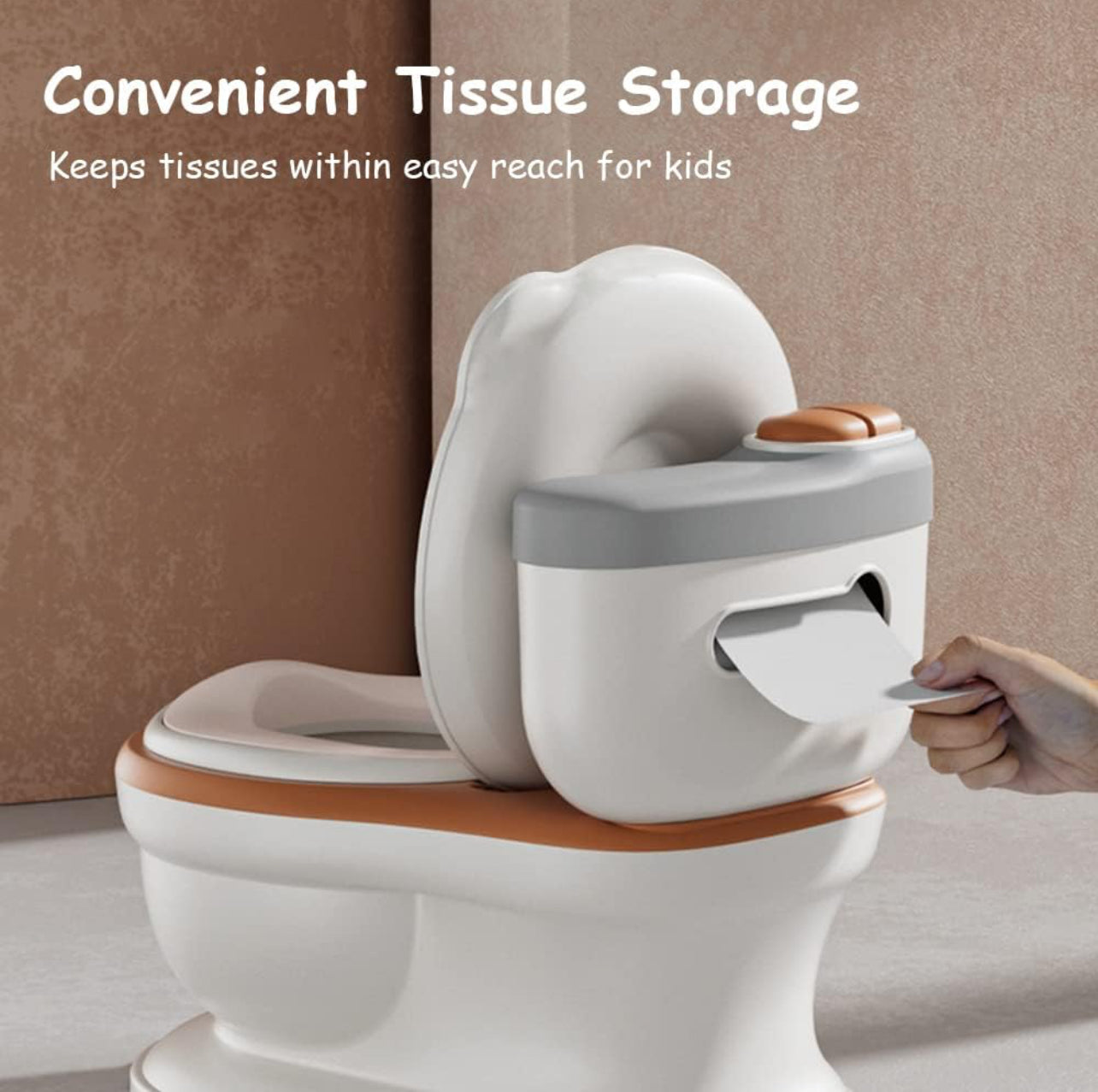 ToyLet Toilet Training Potty, toilet seat cover wipes storage