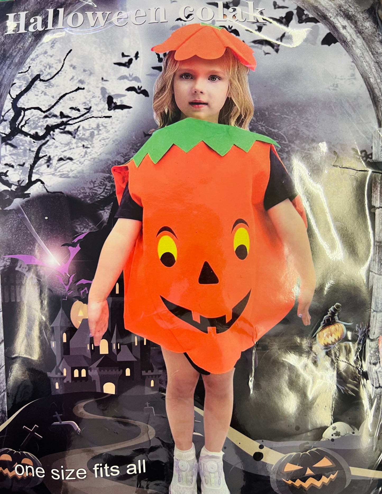 Kids Full body Pumpkin suit with hat