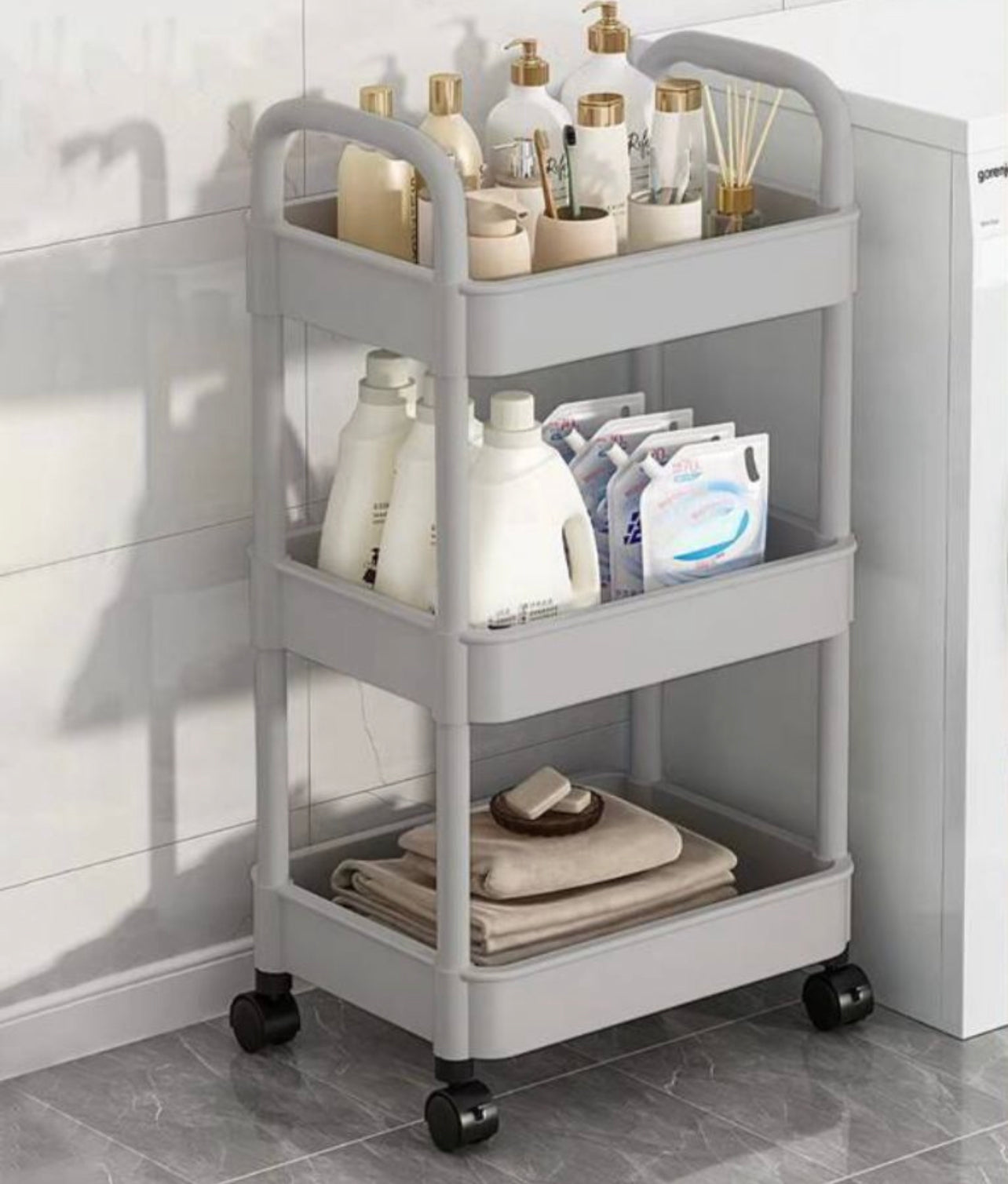 Storage Trolley 3 Layer PVC