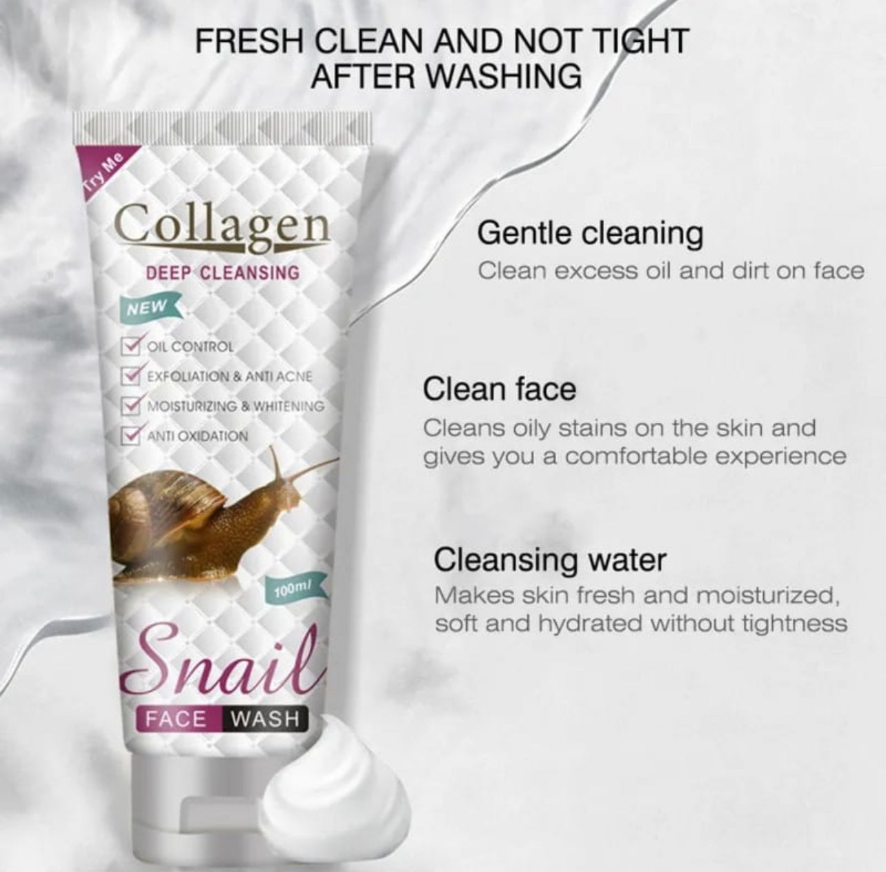 Snail Gentle Cleaning Face Wash