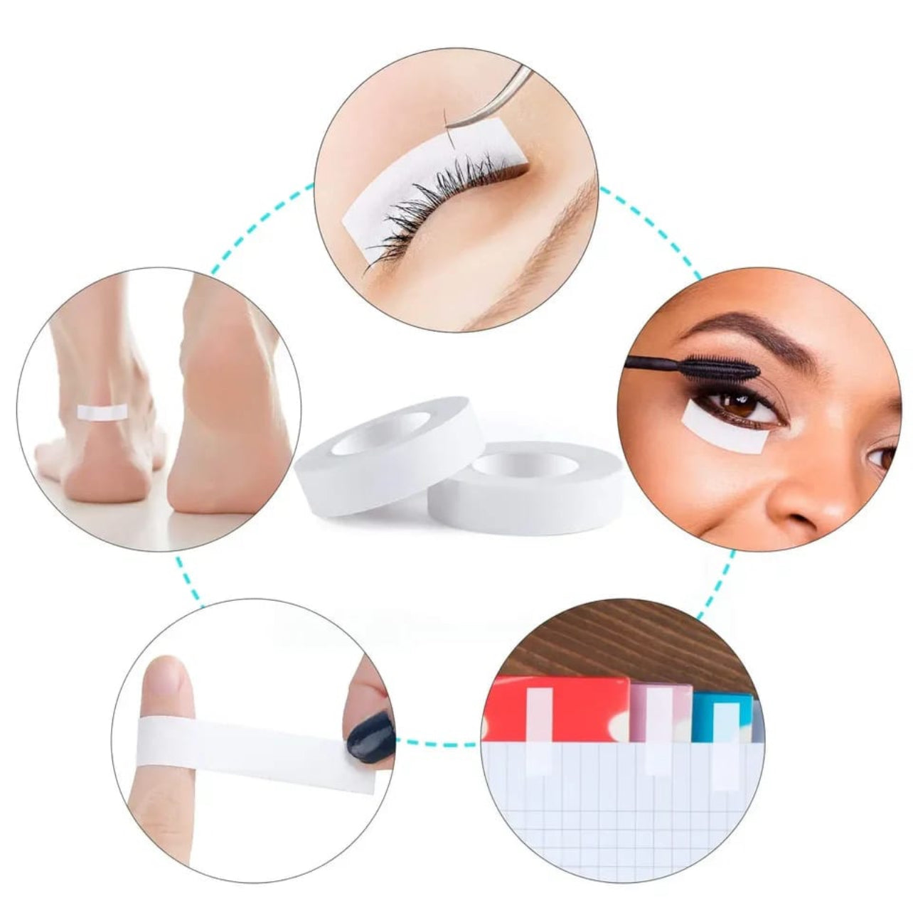 Eyelash Extension Tape Fabric Eyelash Tape Breathable Eyelash Grafting Tape False Eyelash Adhesive Non-woven Tape Diy Sticker For Eyelash Ext