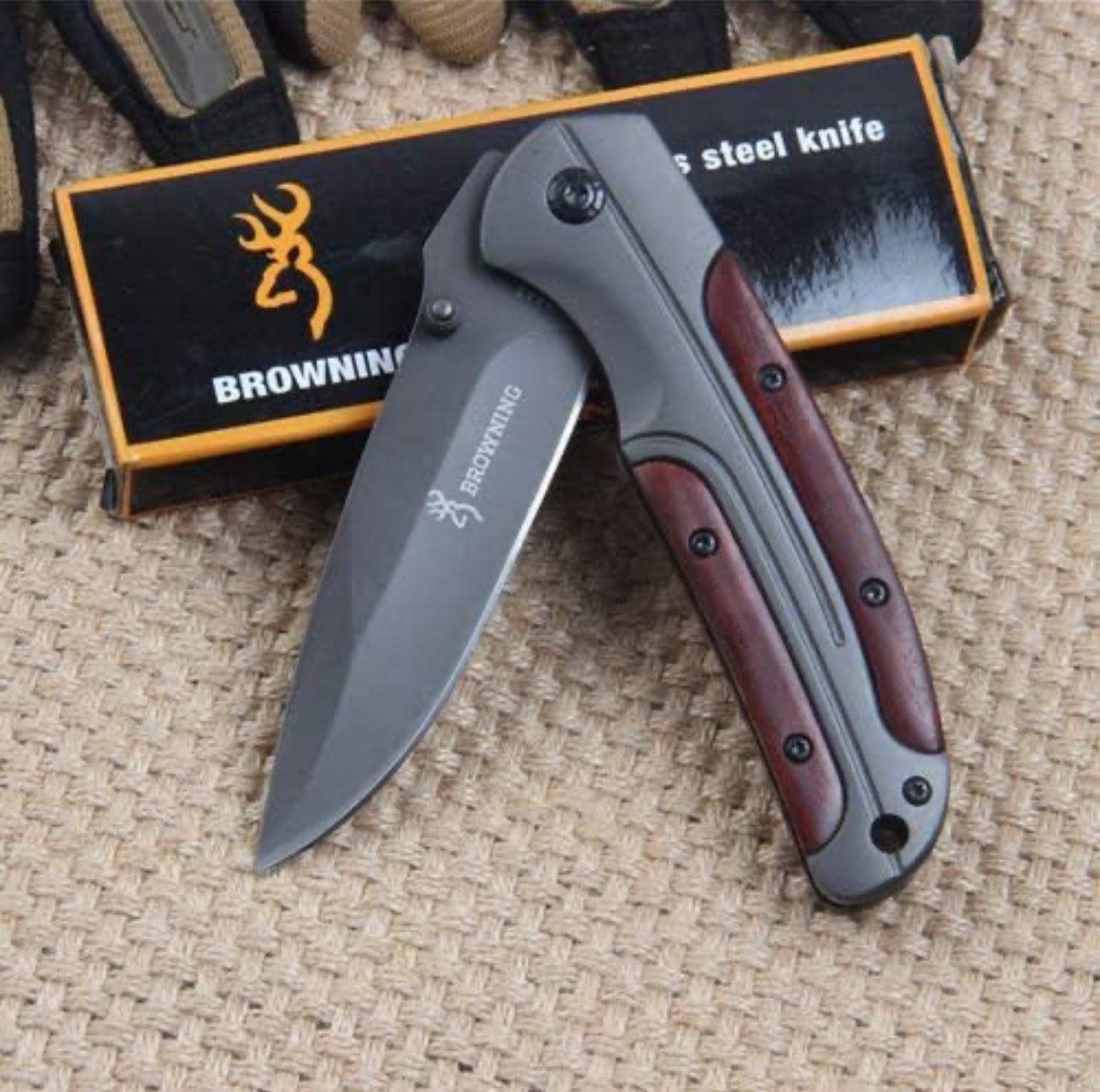 Browning DA333 Folding Knife for Hunting Camping Fishing