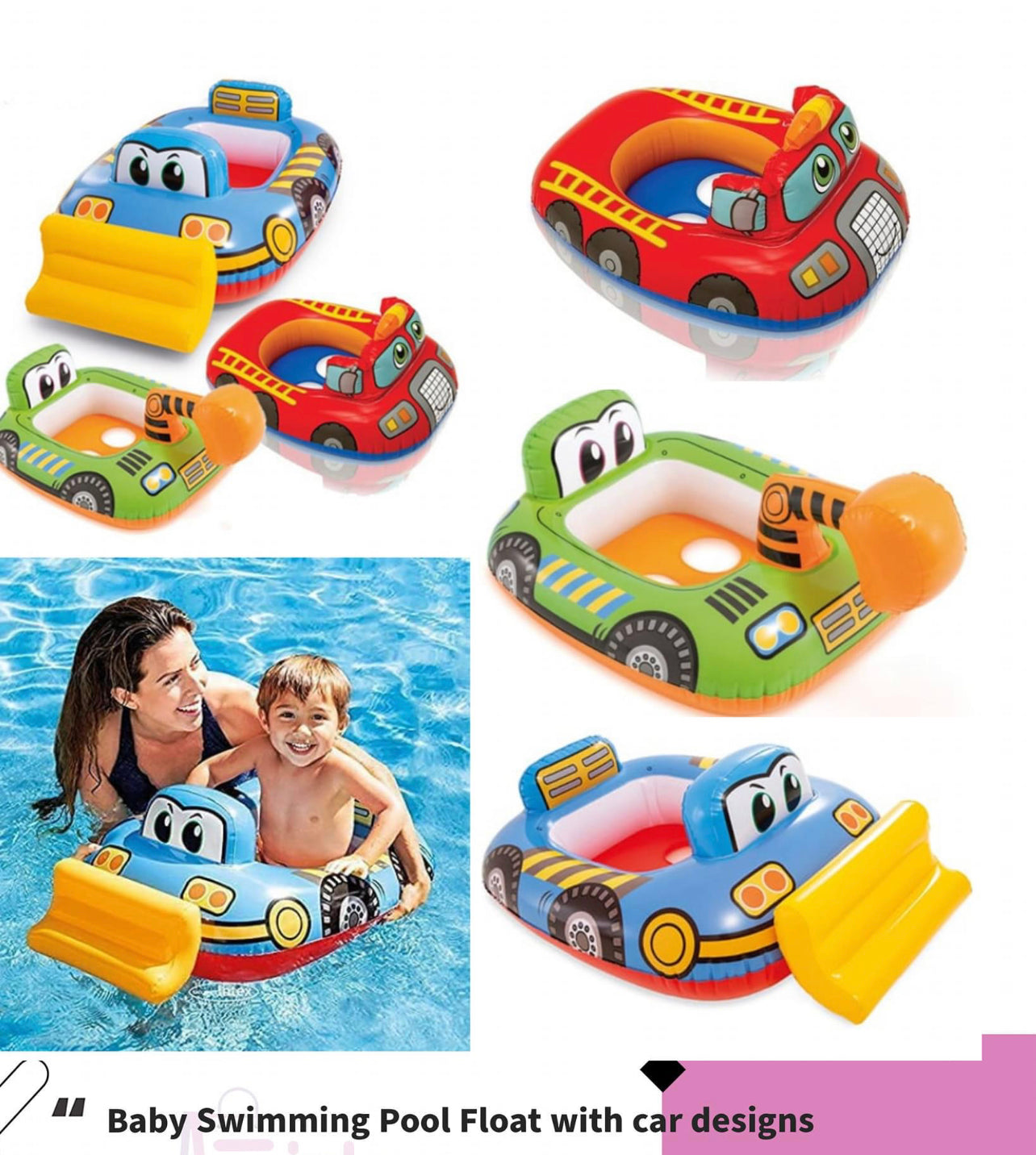 Kids Pool Floaties Car Design