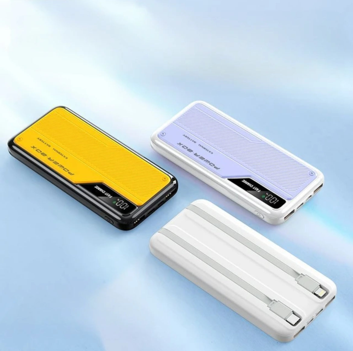 10000mAh 22.5w Powerbank with Charging Cable