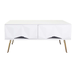 Victoria White and Gold Coffee Table