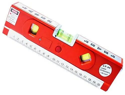 Multipurpose Laser Level Tool, Laser Tape Measure, Self Leveling Adjusted Laser Level Standard Kit and Metric Rulers 4.92ft/1.5M