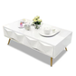 Victoria White and Gold Coffee Table