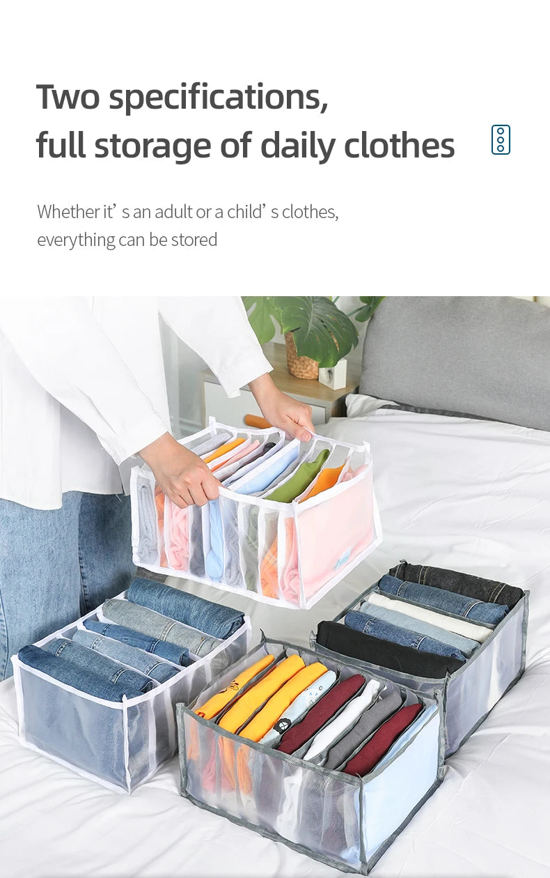 5 Grids Washable Clothes Organizer