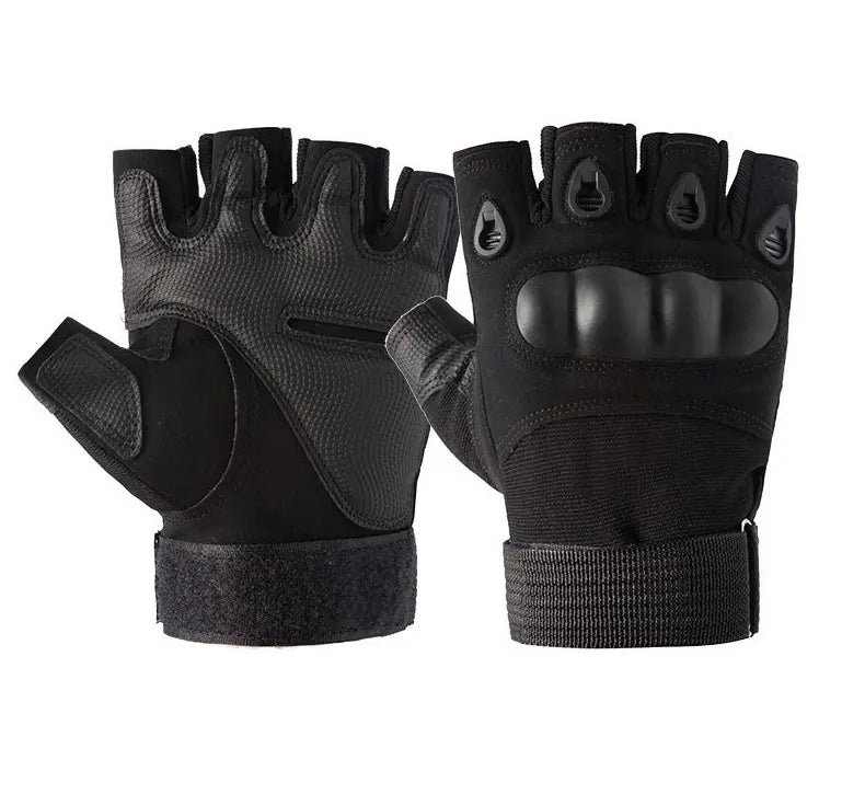 Nylon Tactical Half Finger Gloves for Sports, Hiking, Cycling, Motorcycle etc.