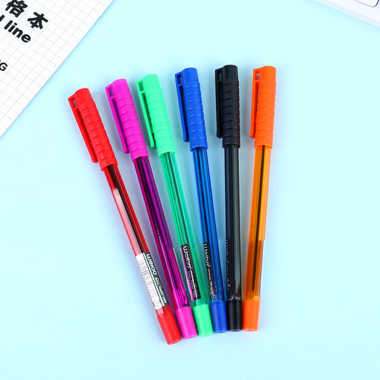 Plastic Ballpoint Multicolor Pens 0.7mm (Blue ink)