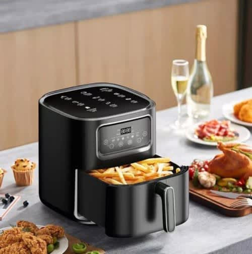 Silvercrest 10L Air Fryer 2400W 8 Smart Menu 360° Heating, Touch Display