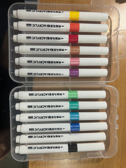 Colour Set Acrylic Painter Markers Arts&Crafts