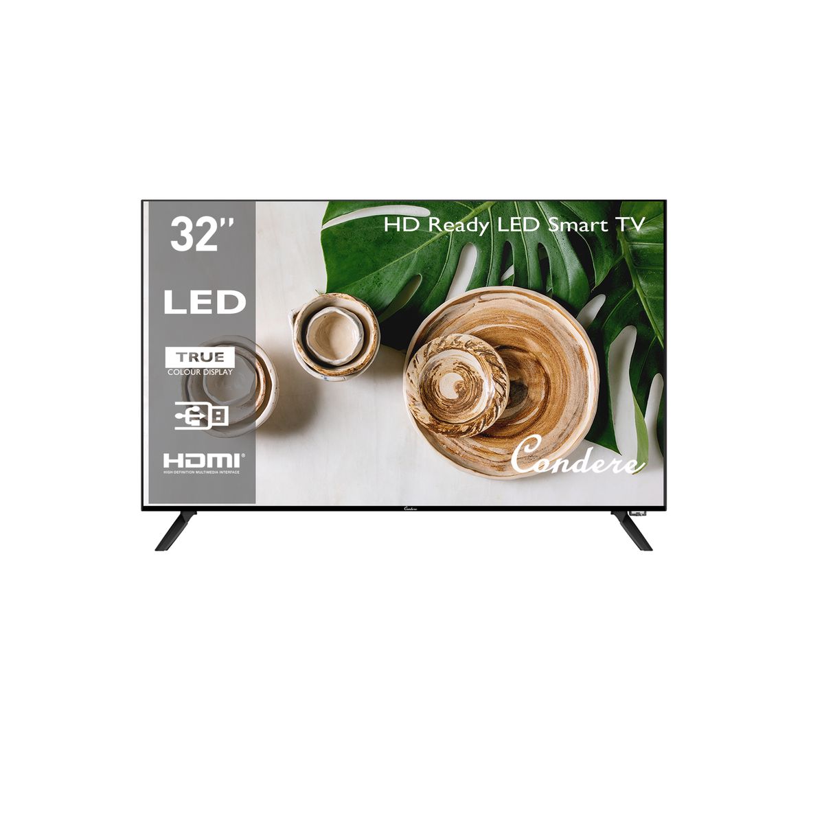 Condere - 32'' Frameless Android HD Ready LED Smart TV