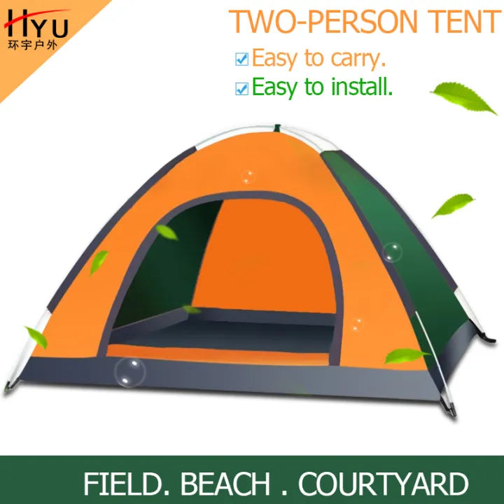 2 Person Tent Outdoor Foldable Camping Auto Tents UV Resist Waterproof