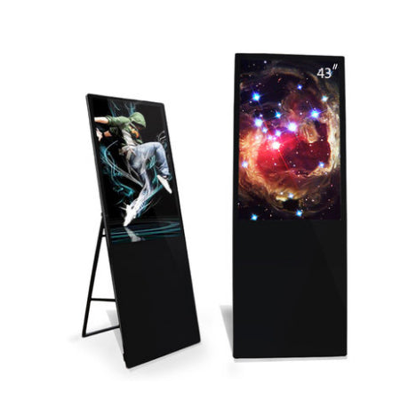 43 Inch Floor Sanding LCD Display Touch Screen Advertising TV