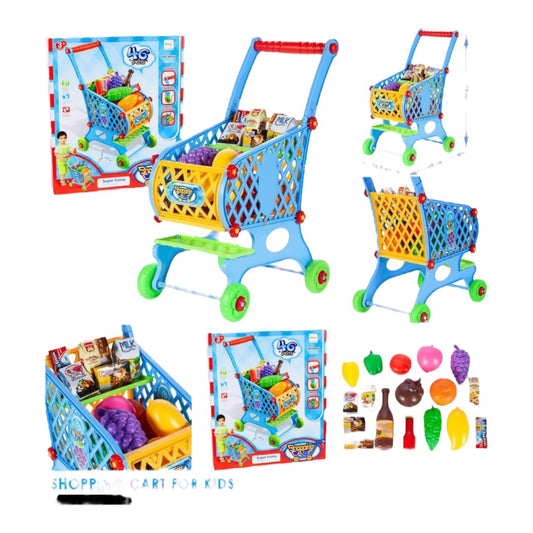 46-Piece Kid's Mini Shopping Cart