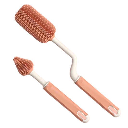 2pcsMultifunctional Baby Bottle Cleaning Brushes, Pacifier Brush