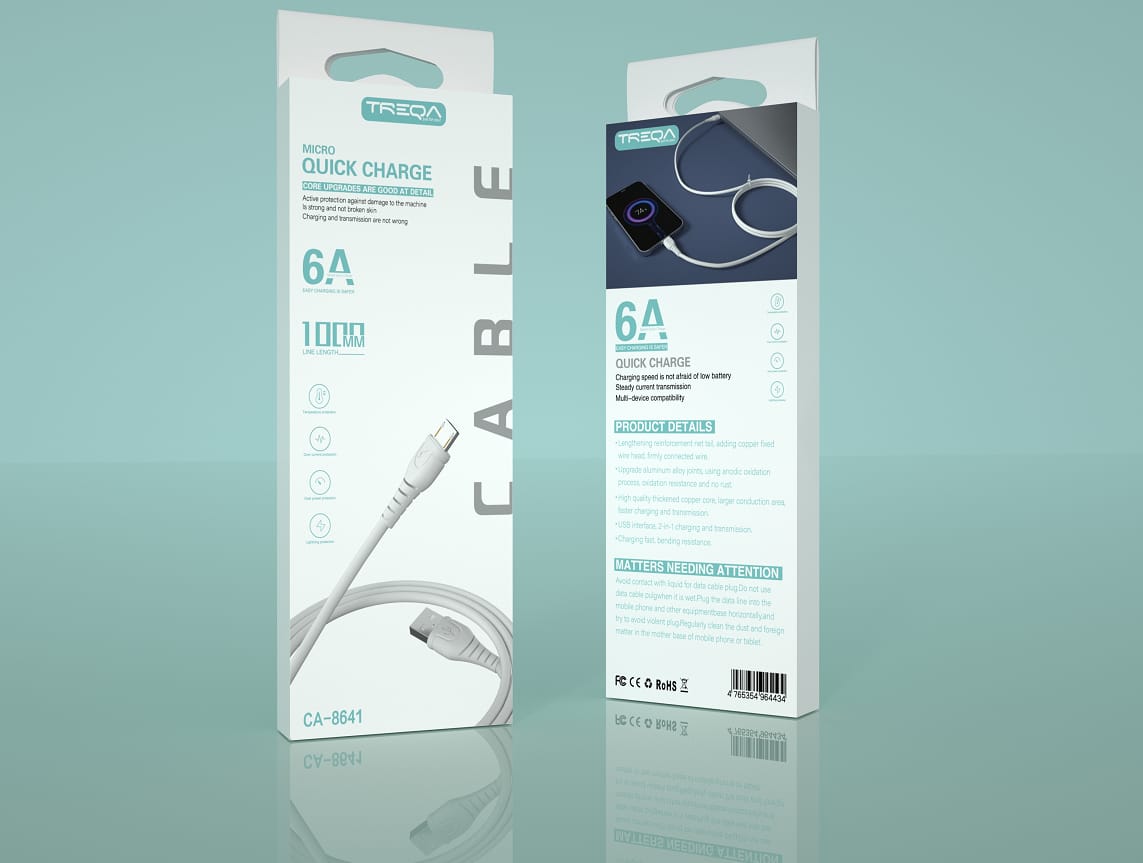 Treqa  IOS USB Cable 6A 1Meter