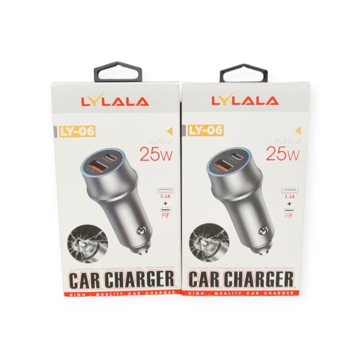 Lylala USB 3.1A +PD 25W Car Charger