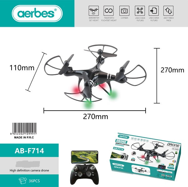 LED Drone Full HD 1080P With Remote Control