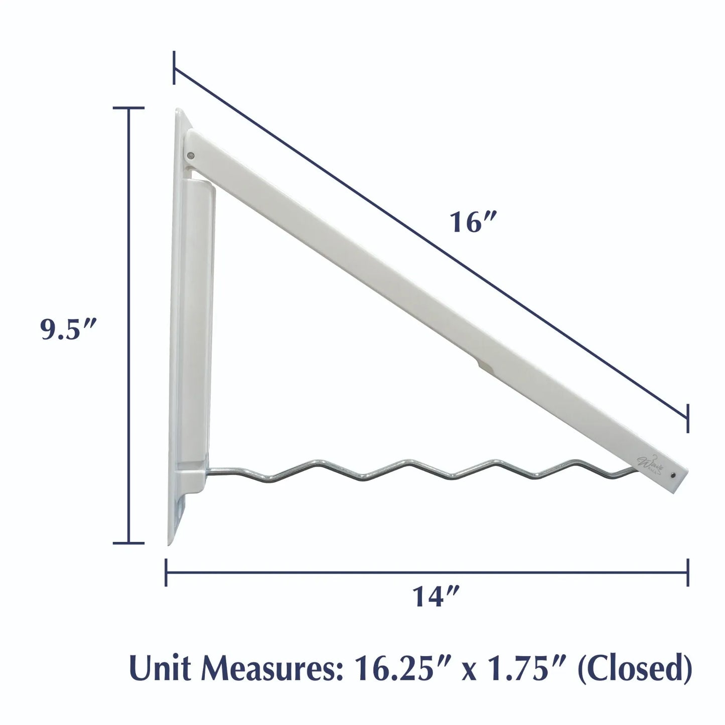 Wave Rack Retractable Clothes Hanger - Space Saver Easily Folds Away