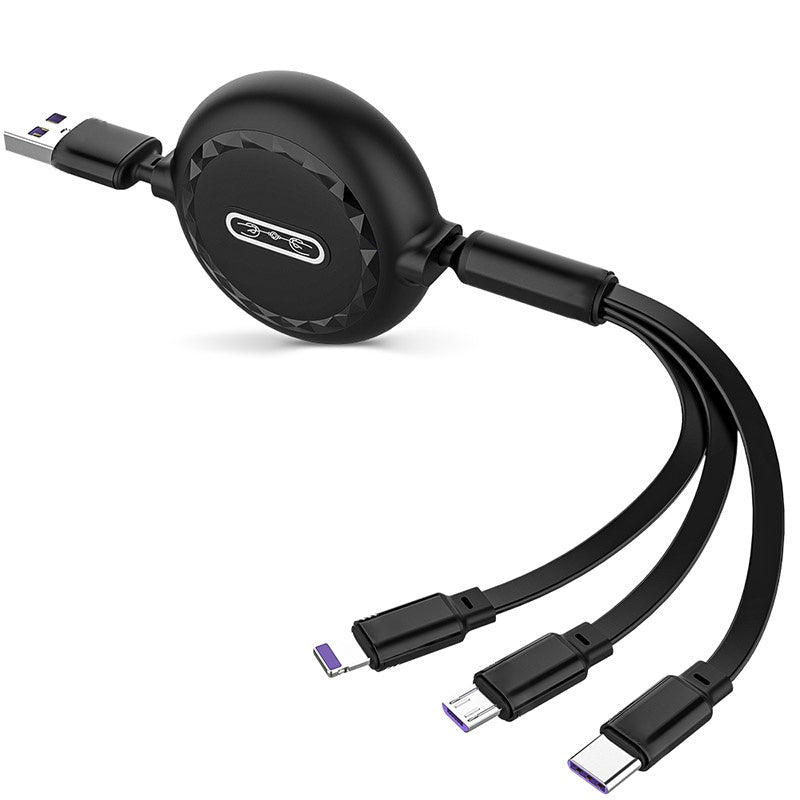 USB Cable 3:1 Retractable- Extends 1.1M