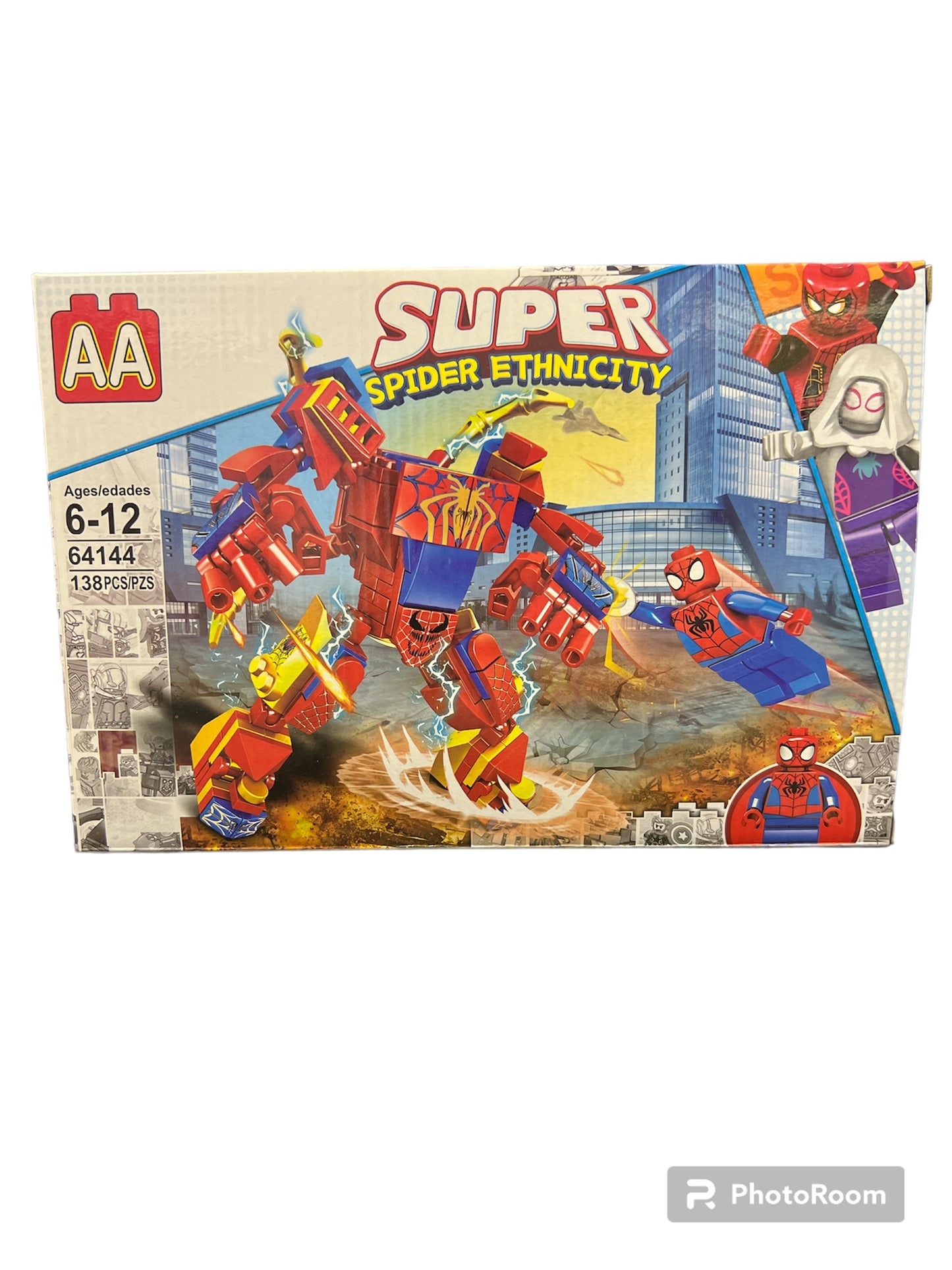 Super Spider Ethnicity Building Blocks 138pc