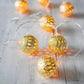 Christmas Battery Power LED Golden Moroccan Ball Garland Lights Outdoor Fairy String Lights Christmas Tree Wedding Party Home Decoration 3M