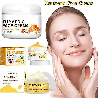 Turmeric Face Cream Anti Aging Moisturizing Firming Whitening Cream Brighten Tone Lighten -50g