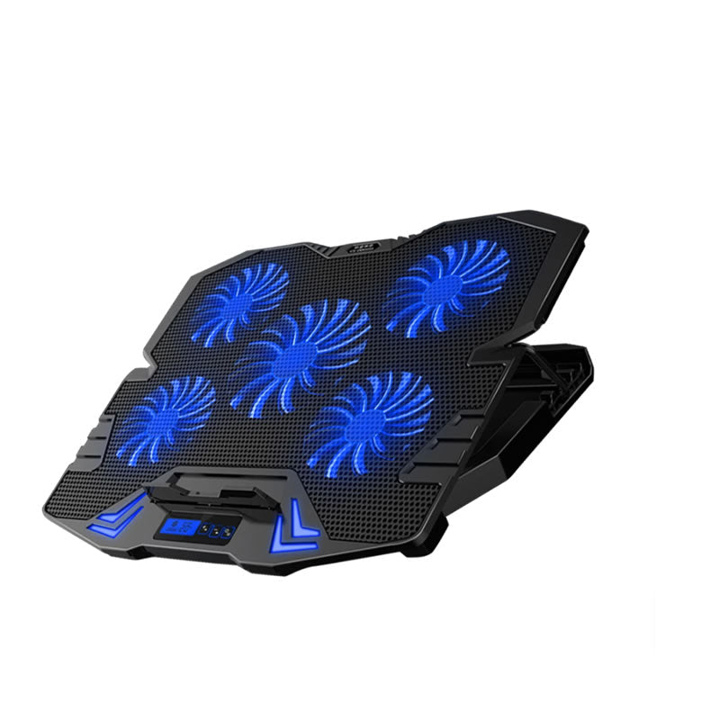 Adjustable tilt Laptop Cooling Pad 6 Fan Blue LED Notebook Ice Cooler Pad