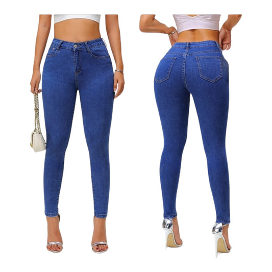 Ladies Denim Skinny Jeans - 2 Colour Options