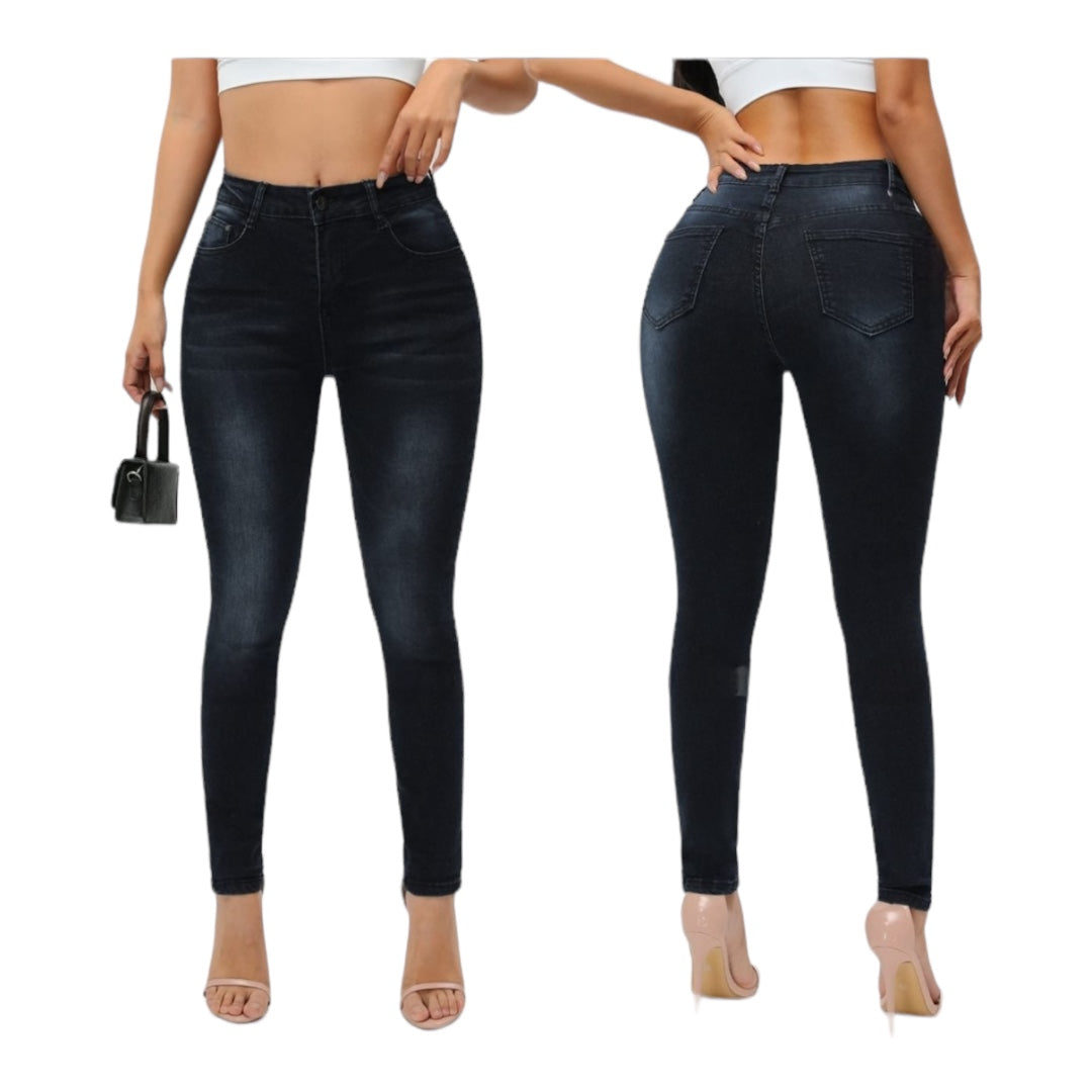 Ladies Denim Skinny Jeans - 2 Colour Options