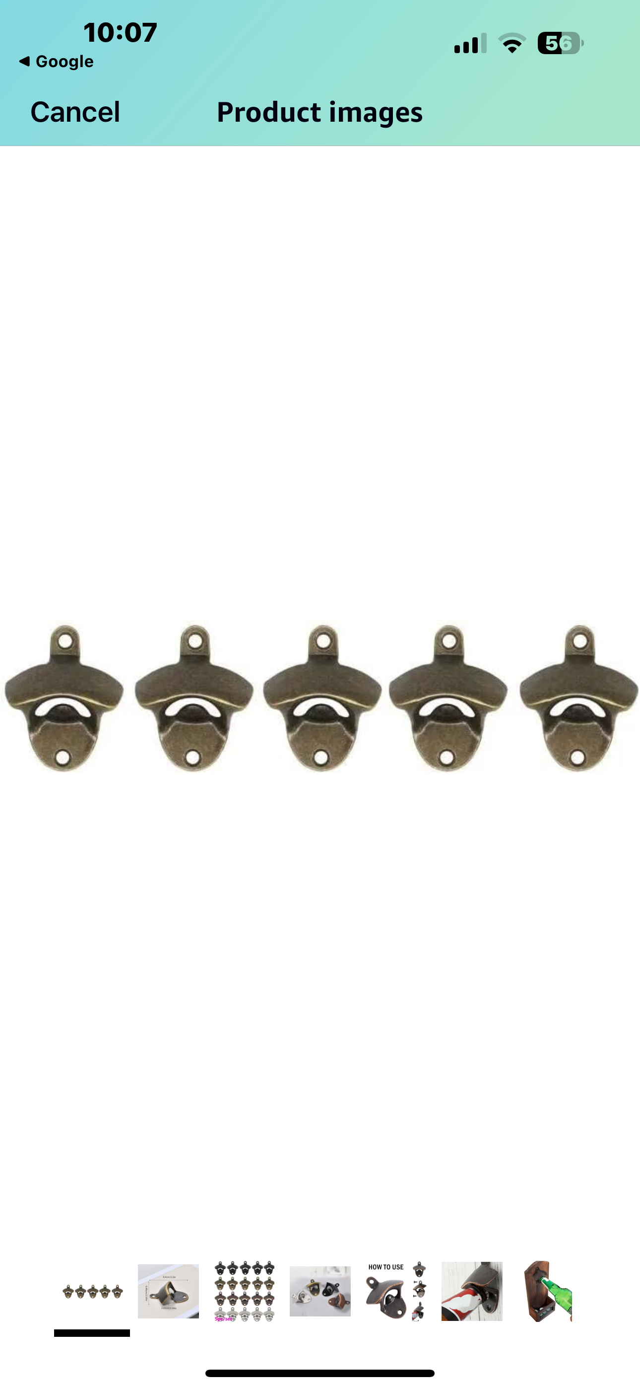 Wall Mounted Rustic Beer Opener Set Vintage Look with Mounting Screws for Kitchen Cafe - 5pc