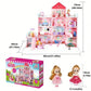 4 Floors 11 Rooms 3 Balconies 2 Dollhouse Game Room Princess Castle Villa For Girls, Comes With Self-Designed Furniture Accessories - Perfect Birthday, Thanksgiving And Christmas Gift